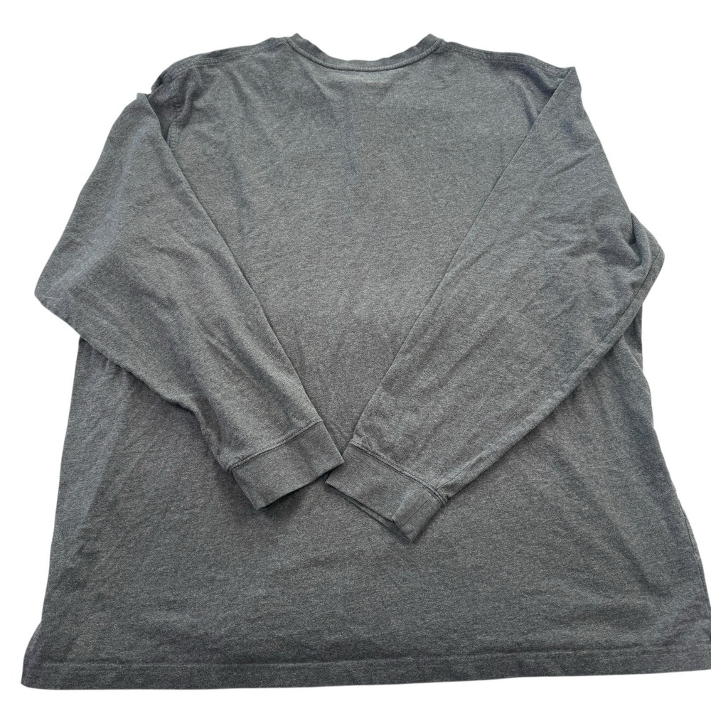 LL Bean Henley Shirt‎ Mens XXL Tall Gray Preppy Long Sleeve Classic Capsule - Picture 3 of 7